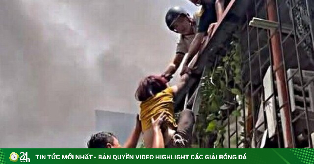 Cháy nhà ở Hà Nội: 3 người mắc kẹt thoát thân qua lối tầng thượng