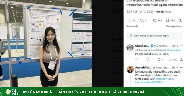 Chỉ một bức ảnh, nữ nghiên cứu sinh AI "đốn tim" dân mạng
