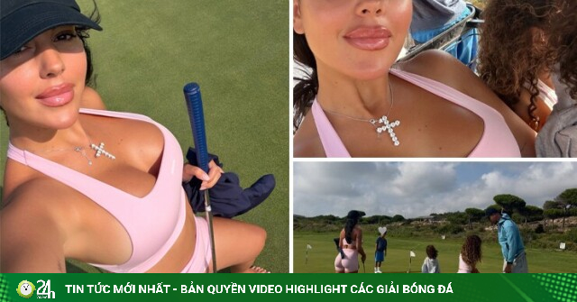 Bạn gái Ronaldo khoe vóc dáng quyến rũ trên sân golf, triệu fan "đứng ngồi không yên"