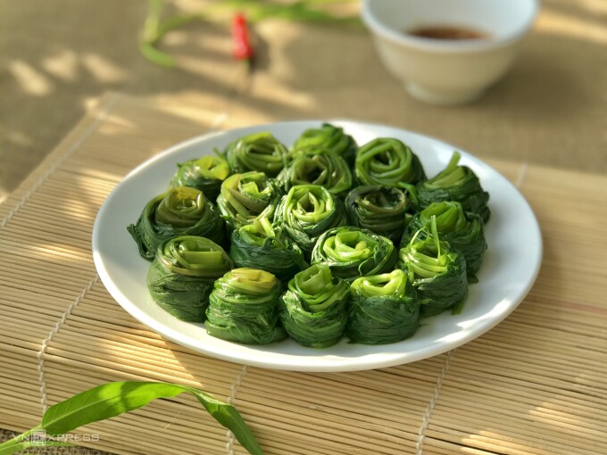Cuối cùng có một đĩa rau thật đẹp, thẩm mỹ và dễ ăn.