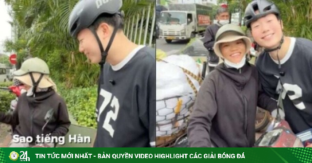 'Sốt' clip khách Hàn nói tiếng Việt với chị bán rong Việt nói tiếng Hàn như gió
