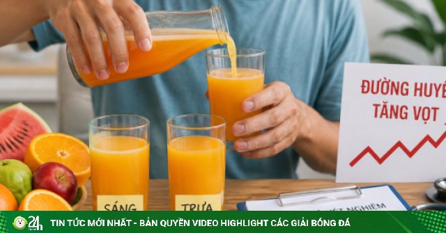 Mỗi ngày 3 ly nước ép để 'detox', nhập viện khẩn vì đường huyết tăng vọt