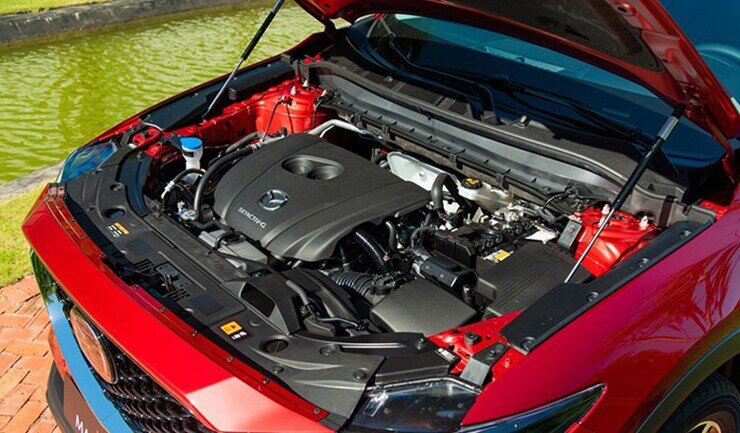Mazda CX-5 2026 vẫn sử dụng khối động cơ xăng SkyActiv-G với 2 tuỳ chọn 2.0L và 2.5L.