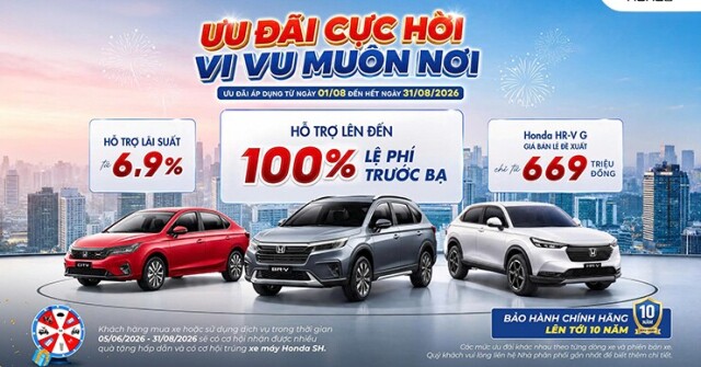 Honda Việt Nam tung ưu đãi cực hời – vi vu muôn nơi