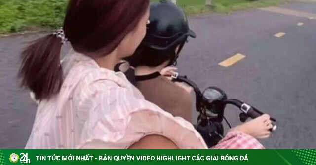 Xử lý nghiêm vụ nữ sinh dùng chân lái xe máy điện ở Quảng Ninh