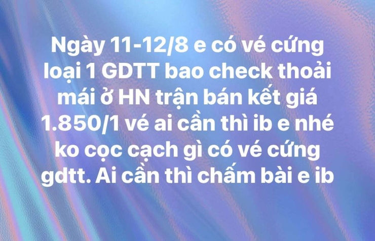 Trận bán kết lượt đi diễn ra trên sân khách ngày 16/8. Sau đó, đội tuyển Việt Nam trở về sân Mỹ Đình để đá trận lượt về lúc 20 giờ ngày 19/8.