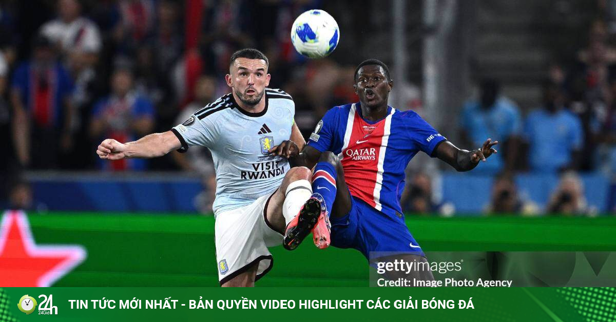 Video bóng đá PSG – Aston Villa: Song tấu tỏa sáng, đăng quang xứng đáng (Siêu cúp châu Âu)