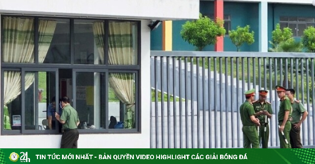 An ninh thắt chặt tại điểm thi trường THPT chuyên Tuyên Quang