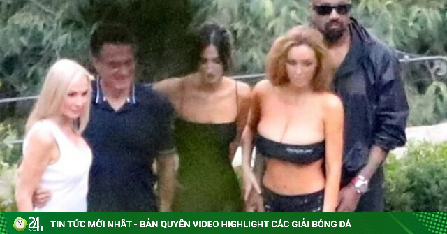Kanye West du lịch Italy cùng nhà vợ