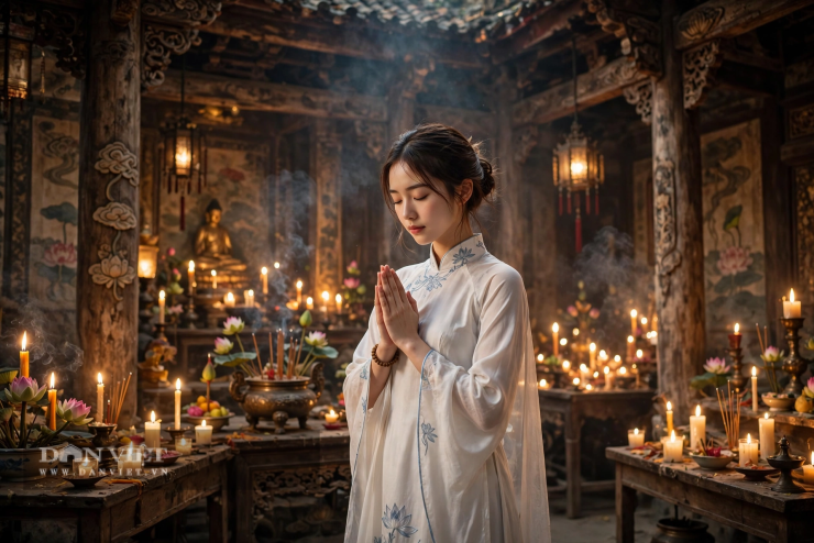 Nhiều gia đình phát nguyện ăn chay vào ngày mùng 1, 14, 15, 30 tháng 7 Âm lịch hoặc chay trường cả tháng nếu có thể.
