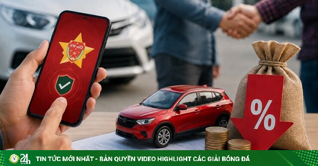 Mua ô tô làm thủ tục bằng VNeID được giảm 50% lệ phí trước bạ nếu đủ điều kiện