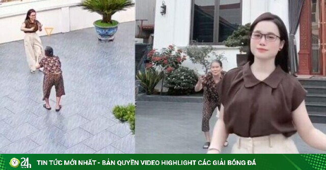 Khoảnh khắc bà cụ U90 lưng còng vẫn nhảy TikTok cùng cháu gái gây sốt mạng