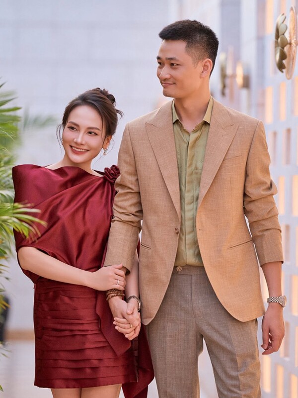 Bảo Thanh và chồng hơn 12 tuổi.