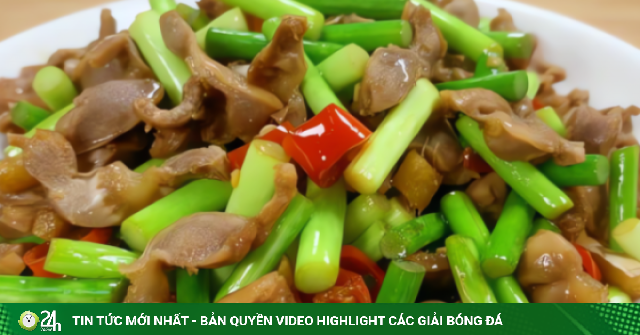 Bộ phận dai giòn, hấp dẫn, giá rẻ, xào nhanh với loại rau kháng viêm, ngọt ngon này thành món thơm phức