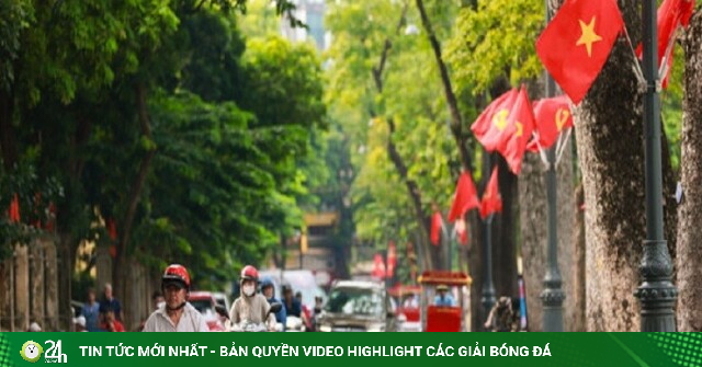 Phố phường Thủ đô rợp bóng cờ hoa, hướng về Đại lễ Quốc khánh 2/9
