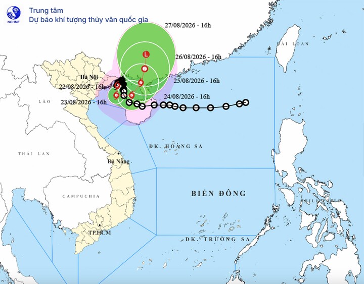 Bão số 4 cách Hải Phòng 150km và có thể mạnh thêm, miền Bắc mưa lớn kéo dài
