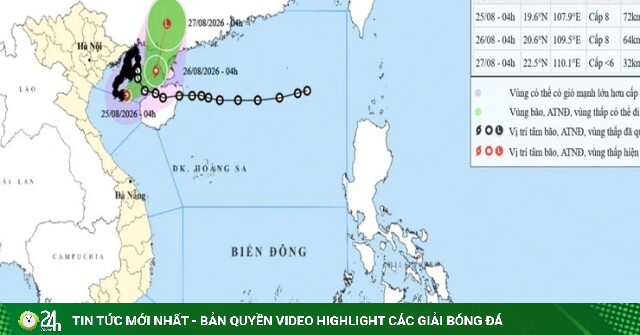 Thông tin mới nhất về diễn biến bão số 4