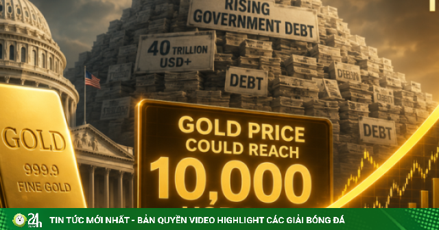 Giá vàng 10.000 USD chỉ là vấn đề thời gian