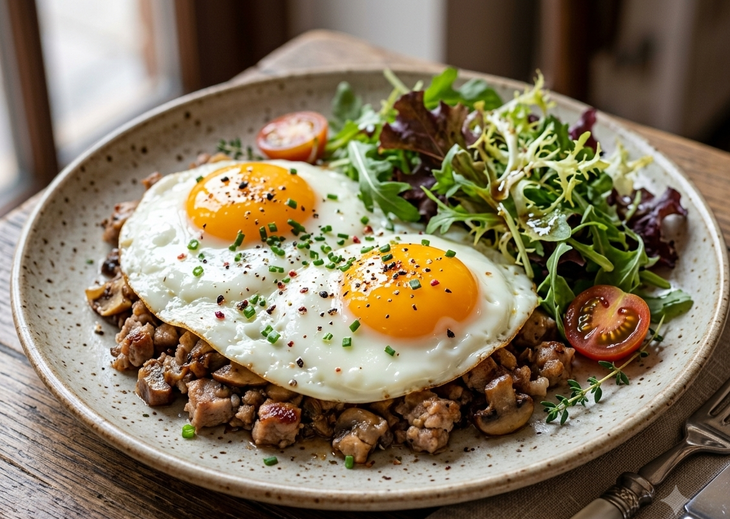 Ăn sáng giàu protein giúp kiểm soát đường huyết hiệu quả. Ảnh minh họa AI