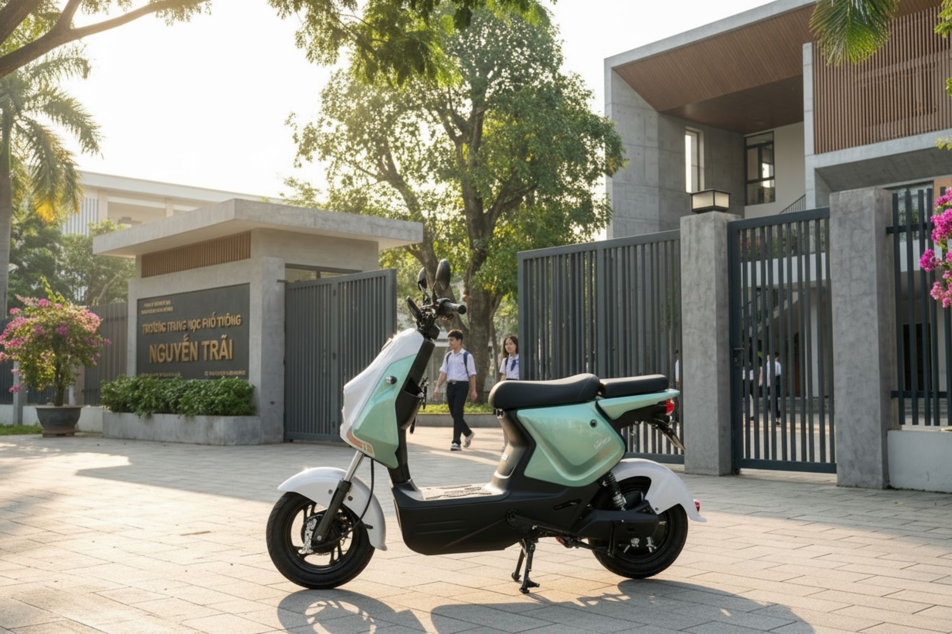 Amio S2: Xe điện gọn gàng, an toàn cho lịch đi học hằng ngày - 2