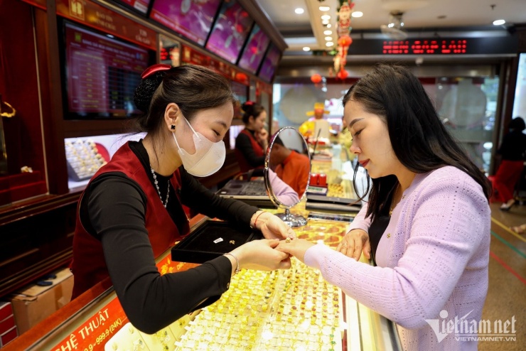 Giá vàng trong nước tăng. Ảnh: Chí Hiếu