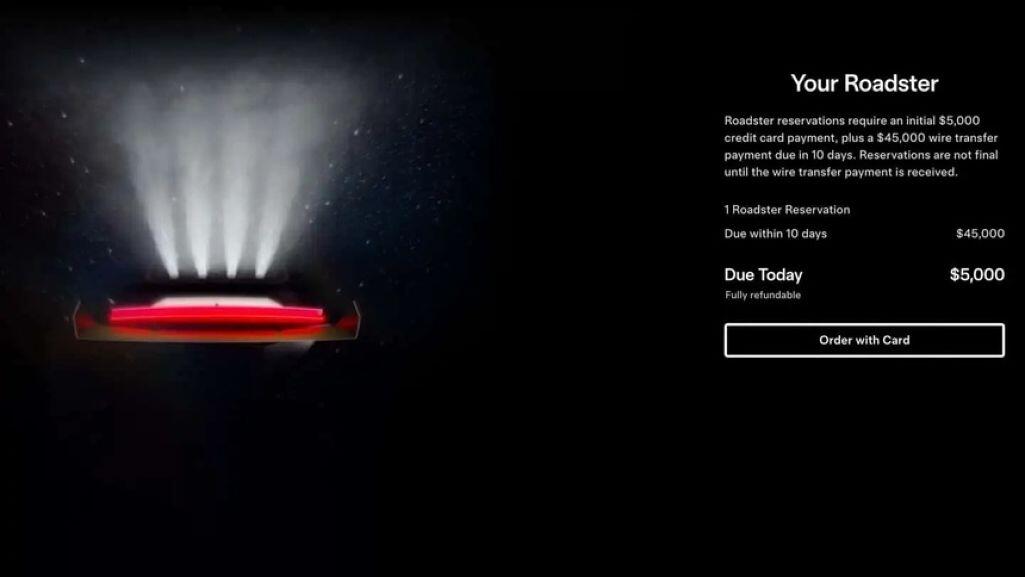 Tesla vừa mở lại hệ thống nhận đặt cọc cho mẫu siêu xe Roadster.