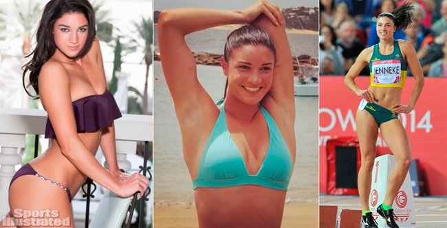 Michelle Jenneke có vẻ đẹp khỏe khoắn.&nbsp;