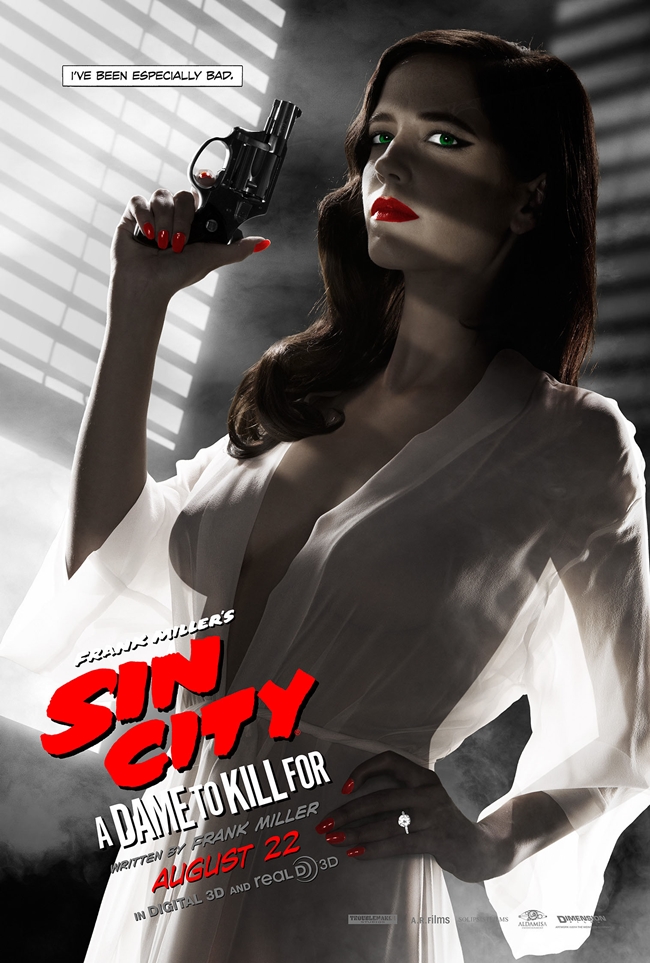 Eva Green khoe đường cong nóng bỏng sau lớp áo mỏng trong Sin City: A Dame to Kill for.