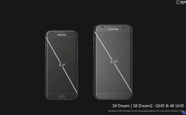 Màn hình của Galaxy S8 Dream là 5,1 inch, còn bản Galaxy S8 Dream 2 là 5,5 inch. Màn hình này có độ phân giải lần lượt là 2K và 4K &#40;UHD&#41;