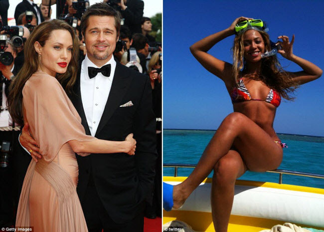 Ngôi sao Brad Pitt &#40;trái&#41; và ca sĩ Beyonce &#40;phải&#41; từng tới nghỉ dưỡng tại hòn đảo Pamalican.