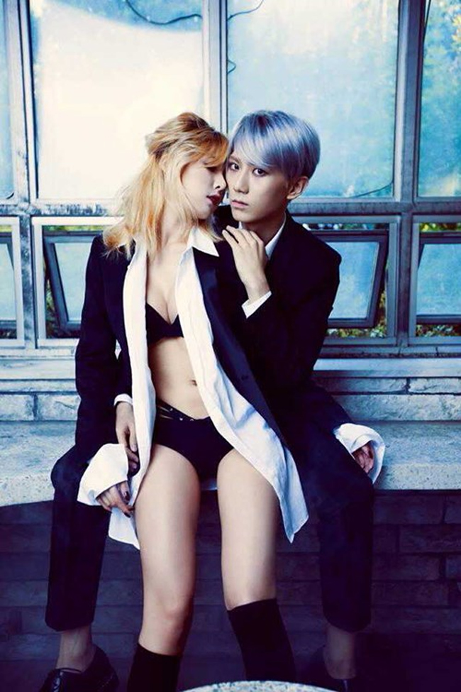 Đôi song ca&nbsp;Trouble Maker - Hyuna và Hyunseung được xem là một trong những cặp đôi nổi tiếng rất được yêu thích.