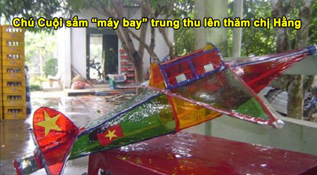 Chú Cuội sắm &#34;máy bay&#34; để trung thu lên thăm chị Hằng.