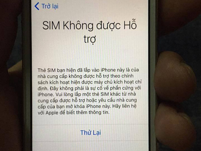 iPhone khóa mạng tại VN thành ”cục gạch” vì... SIM ghép mất ”phép màu”