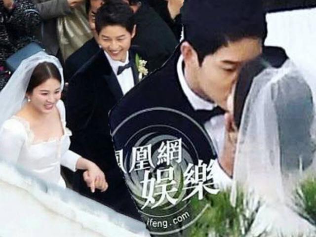 Song Joong Ki hôn say đắm Song Hye Kyo trong hôn lễ thế kỷ