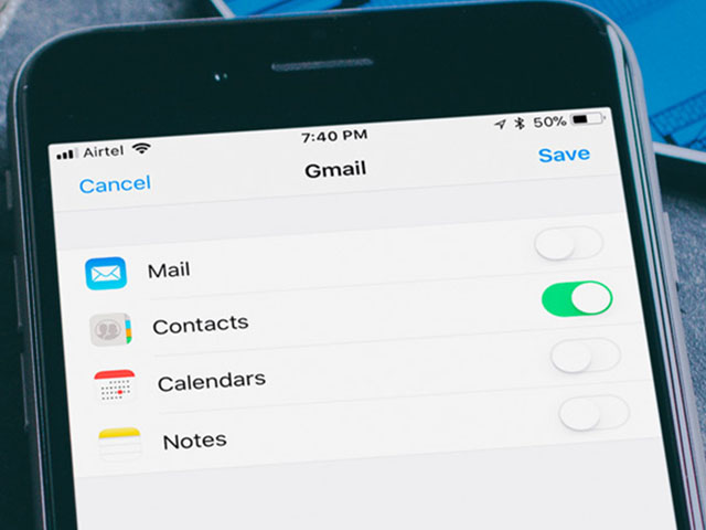 Thủ thuật iOS 11: Đồng bộ hóa danh bạ Gmail trên iPhone và iPad
