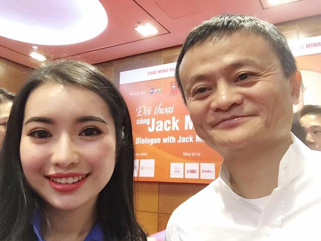 Nữ sinh xinh đẹp được đối thoại cùng Jack Ma là ai?