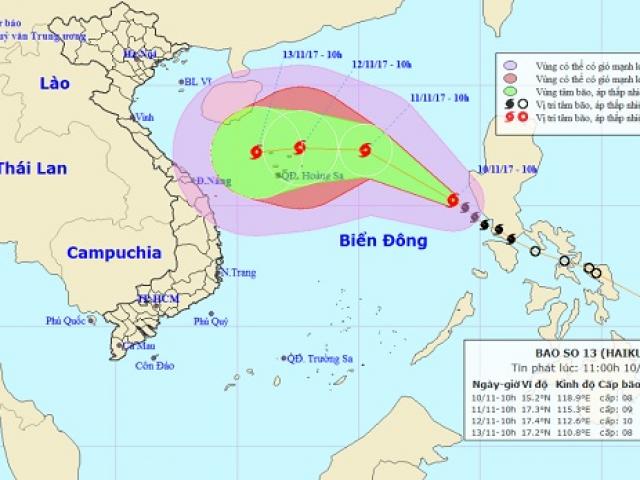 Bão số 13 giật cấp 10 di chuyển “thần tốc”, khả năng còn mạnh thêm