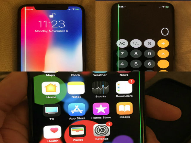 NÓNG: Màn hình iPhone X có vệt sáng lạ, nghi lỗi phần cứng