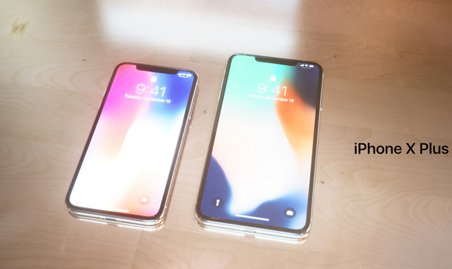 Chiếc iPhone X Plus của ông có màn hình lên tới 6,7 inch lớn hơn khá nhiều so với phiên bản iPhone X &#40;màn hình kích thước 5,8 inch&#41; hiện hành của Apple.