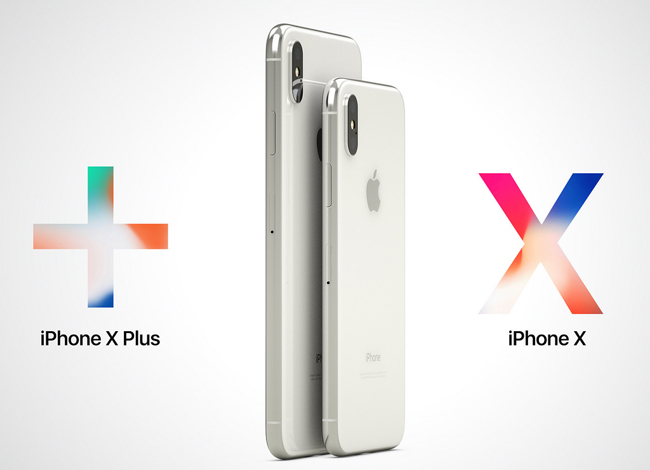 Máy có thiết kế tương tự iPhone X trong thực tế với hai mặt kính và khung viền cấu thành từ thép không gỉ.