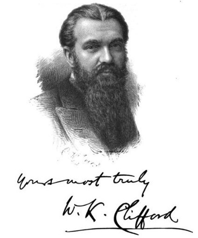 3. William Kingdon Clifford &#40;Anh, 1845-1879&#41; là 1 nhà toán học xuất sắc khi giới thiệu mô hình đại số hình học. 30 tuổi ông kết hôn với tiểu thuyết gia, nhà báo nổi tiếng thời đó, Lucy Clifford. Tuy nhiên do làm việc quá độ, ông đã mất sớm để lại người vợ góa và 2 đứa con nhỏ.