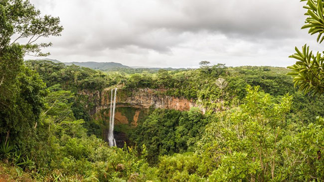 Thác nước Chamarel, Mauritius: Thác nước Charamel là thác nước cao nhất ở Mauritius, có thể đo được cao đến 100 mét. Nếu bạn muốn nhìn thấy những cảnh quan ấn tượng nhất của thác nước từ phía trên, bạn nên ghé thăm Vườn Quốc gia Hẻm núi Black River.