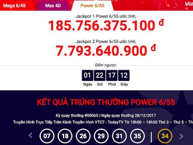 Jackpot 186 tỉ của Vietlott chưa “nổ”, thêm 14 người hụt trong gang tấc