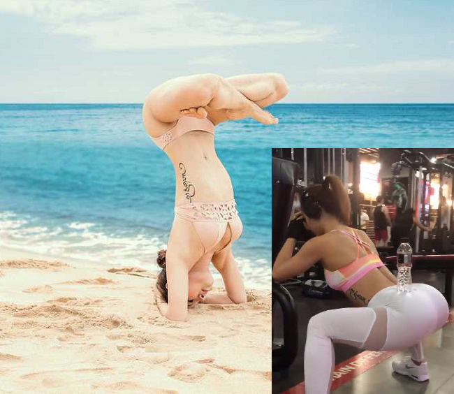 Ca sĩ Phương Trinh Jolie sở hữu vòng 3 lên tới 95cm. Đó là thành quả của việc tập gym và yoga kiên trì trong nhiều năm liền. 