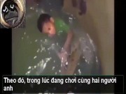 Bạn trẻ - Cuộc sống - Clip: Giải cứu cậu bé bị mắc kẹt dưới cống ngầm