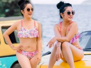 Phim - Thúy Nga U50 vẫn diện bikini gợi cảm đi tắm biển