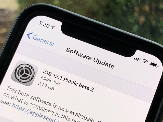 Apple tung iOS 12.1 beta 2, sửa lỗi sạc pin trên iPhone Xs và Xs Max