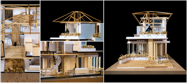 Mô hình 3D thể hiện rõ hơn kiến trúc của căn nhà