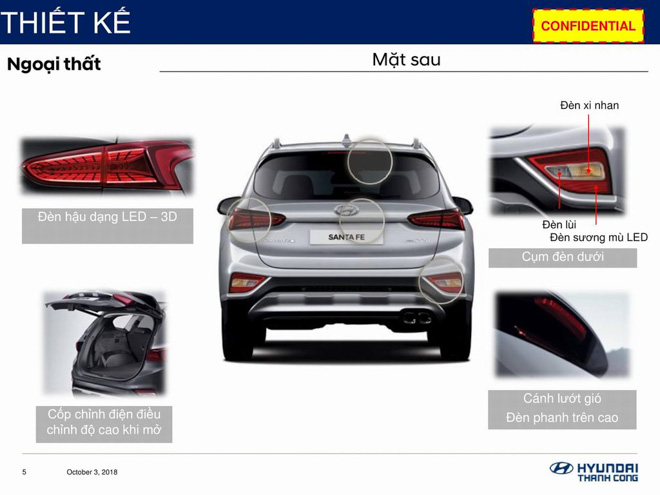 Hyundai SantaFe 2019 lộ thông số kỹ thuật, sắp ra mắt Việt Nam - 7