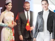 Thời trang - Hoa hậu Tiểu Vy rạng rỡ về nước sau lần gặp David Beckham